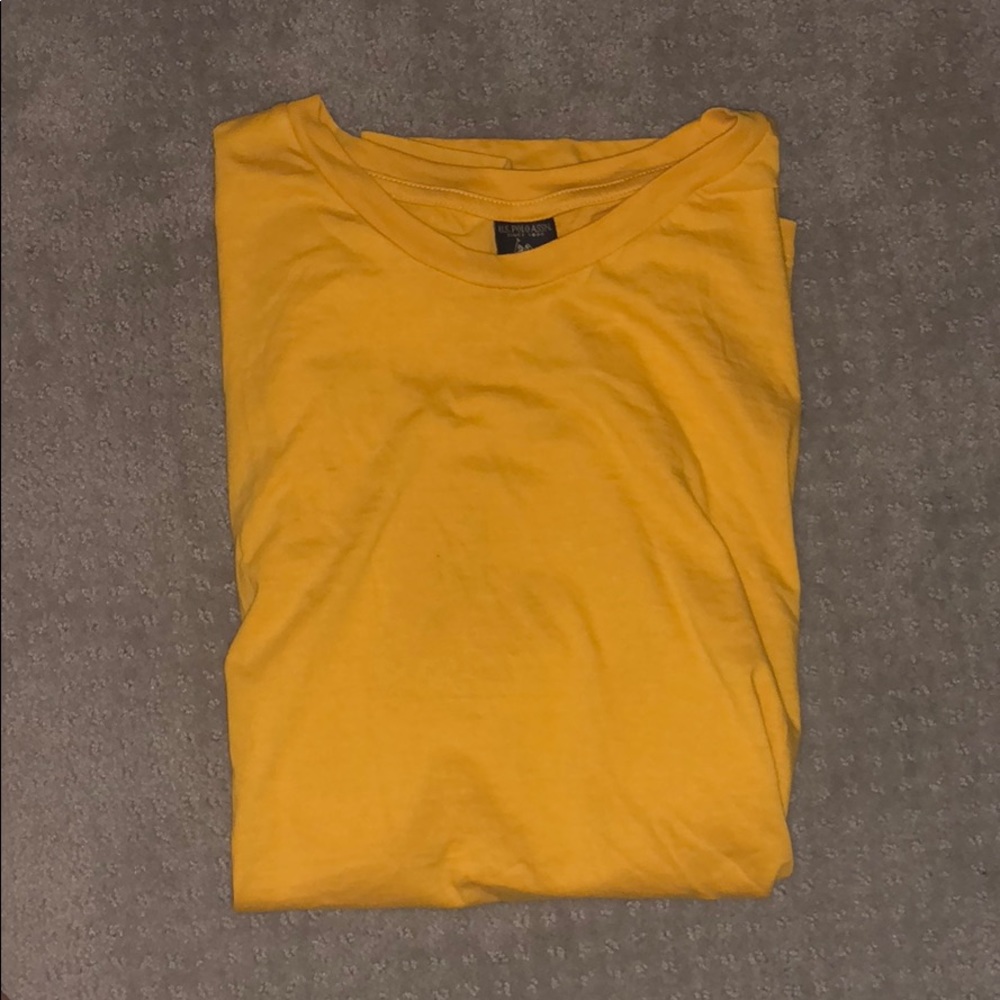 Yellow polo assn. t shirt